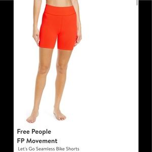 FP Movement by Free People Orange Bike Shorts